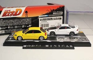 ▲超希少！2点！世界限定！MODELERS 1/64 ホンダ Honda Civic EK9 DC2 シビックType R タイプ R 無限 イニシャルD 頭文字D