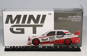 ▲超希少！MINIGT 1/64 Mercedes-Benz 190E 2.5 16 Evolution II 1991 DTM #78 Lohr MGT00395 新品 MINI GT TSM