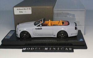 ▲入手困難！Grey！世界限定30台！YM 1/43 ロールスロイス Rolls Royce Dawn Novitec 新品 Resin Model