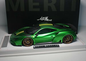 ▲超絶版！Metallic Green！世界限定99台！IM 1/18 フェラーリ Ferrari N-Largo F8 Novitec Rosso 新品 Resin Model