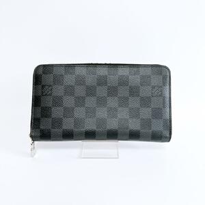 極美品 LOUIS VUITTON ルイヴィトン M6626E ダミエ グラフィット オーガナイザー ジッピーウォレット 長財布 メンズ レディース