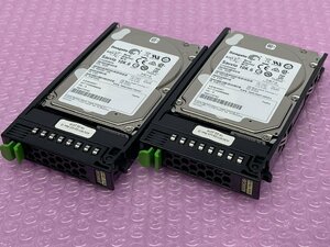 ★FUJITSU 2.5inch SAS 600GB HDD 2本セット★ST600MM0006★A3C40166987★0927-I