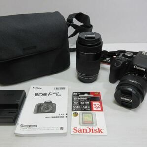 ◆売り切り 美品 Canon キャノン EOS KissX9i デジタル一眼レフカメラ 55-250mm デジカメ 動作品 ソフトケース付 現状渡しの画像1