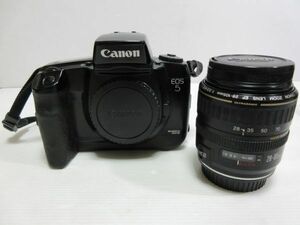 ◆Canon EOS5 キャノン イオス5 一眼レフ フィルムカメラ ボディ ストラップ付き 現状渡し