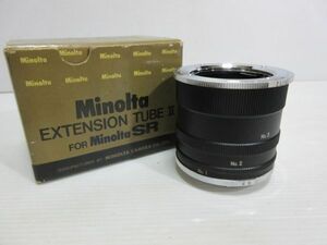 ◆ミノルタ MINOLTA EXTENSION TUBE Ⅱ FOR Minolta SR 元箱入り 現状渡し