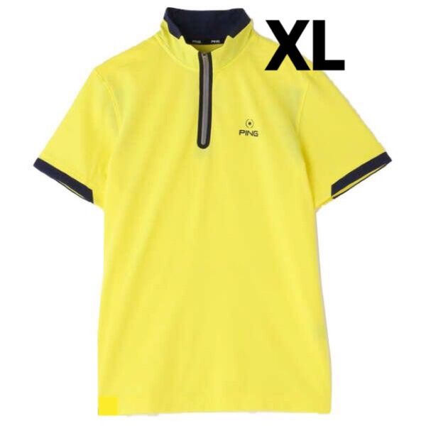 ping ピン ゴルフウェア ハーフジップ モックネックシャツ men's LL