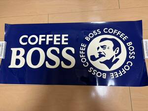 BOSS ボス コーヒー ノベルティー ポスター 自販機 詳細不明 看板 昭和 レトロ