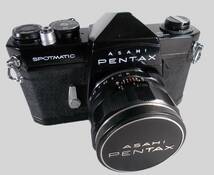 フィルムカメラ 整備済 完動品　Pentax SP + レンズ f1.8　55mm　R820_画像1