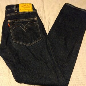 Levi's Red 505 W30 L32 デニムパンツ 麻混