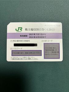 JR East Japan stockholder hospitality discount ticket (4 discount ) 1 sheets 