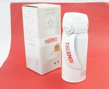 01▼【未使用・送料520円】THERMOS サーモス 真空断熱 ケータイマグ JNL-355 0.35L ワンタッチオープン 水筒 ボトル△　1261N9_画像1