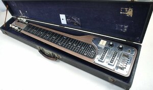 13★【ジャンク品】TEISCO テスコ EG-S W2 スチールギター 6弦 長さ約79cm ハードケース付★529N7　/1ｂ*