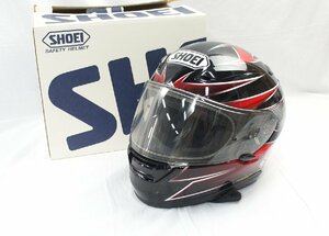 10★【ジャンク品】SHOEI ショウエイ XR-1100 SEILON TC-1 ブラック/レッド Mサイズ 57cm フルフェイスヘルメット バイク★513N7　/3ｂ*