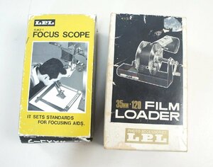 02★【ジャンク品】2点セット LPL FILM LOADER フィルムローダー 5421 FOCUS SCOPE フォーカス スコープ★564N7　/0.5ｂ*