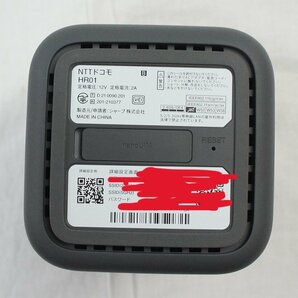 02★【ジャンク品】NTTドコモ HR01 docomo 5G対応 ホームルーター 5G SHARP シャープ Wifi ルーター ダークグレー★536N7 /1.5ｂ*の画像5