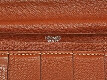 ◇【HERMES エルメス】ベアン スフレ 財布 ブラウン/シルバー金具_画像5