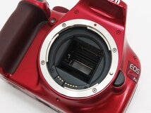 ◇【Canon キヤノン】EOS Kiss X50 EF-S 18-55 IS II レンズキット デジタル一眼カメラ レッド_画像4