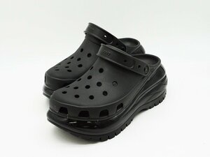 ◇美品【crocs クロックス】メガクラッシュ クロッグ サンダル ブラック M10 W12