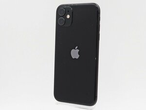 ◇ジャンク【au/Apple】iPhone 11 64GB SIMロック解除済 MWLT2J/A スマートフォン ブラック