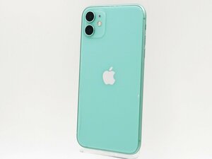 ◇ジャンク【au/Apple】iPhone 11 64GB SIMロック解除済 MWLY2J/A スマートフォン グリーン ネットワーク利用制限△