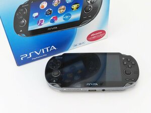 ○【SONY ソニー】PS Vita Wi-Fiモデル + メモリーカード8GB PCH-1100 クリスタル・ブラック