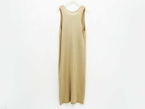 ◇【TODAYFUL トゥデイフル】ニットエプロンドレス ワンピース ベージュ F