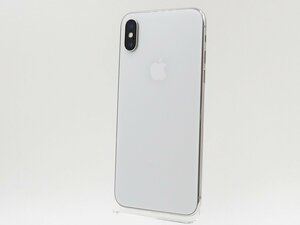 ◇ジャンク【au/Apple】iPhone X 256GB MQC22J/A スマートフォン シルバー