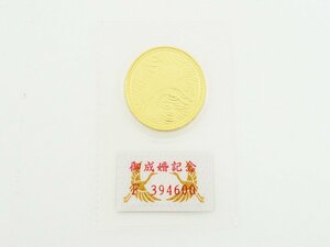 ◇未開封 K24 皇太子殿下 御成婚記念 平成五年 五万円金貨 18g 記念硬貨