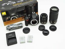 ◇美品【Nikon ニコン】D5600 ダブルズームキット 予備バッテリー付 シャッター回数：2587回 デジタル一眼カメラ_画像9