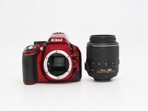 ◇【Nikon ニコン】D5200 18-55 VR レンズキット デジタル一眼カメラ レッド