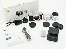 ◇【ニコン】Nikon 1 J5 ダブルレンズキット シャッター回数：199回 ミラーレス一眼カメラ シルバー_画像9