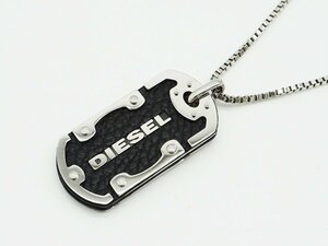 ◇【DIESEL ディーゼル】ドックタグ ネックレス