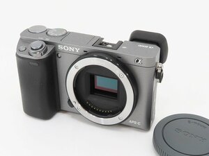 ◇美品【SONY ソニー】α6000 ボディ ILCE-6000 ミラーレス一眼カメラ グラファイトグレー