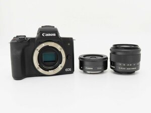 *[Canon Canon ]EOS Kiss M double lens kit mirrorless single-lens camera black 