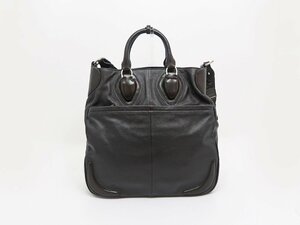 *[GALLERIANTga Leilian to]2WAY leather handbag dark brown 