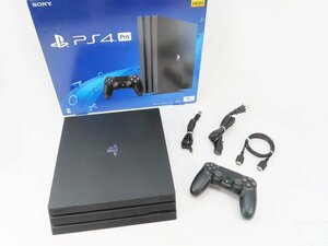 ♪○【SONY ソニー】PS4 Pro本体 1TB CUH-7100B ジェット・ブラック