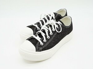 ◇新品同様【CONVERSE コンバース】オールスター ライト PLTS グリッター スニーカー 25.0cm