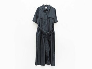 ◇美品【humoresque ユーモレスク】シルク ワンピース ブラック 38