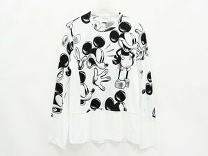 * beautiful goods [COMME des GARCONS Comme des Garcons ] Mickey Mouse cut and sewn GG-T027 AD2020 white × black S