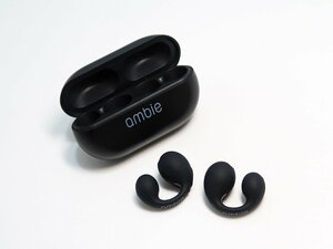 ◇ジャンク【ambie アンビー】Sound earcuffs ワイヤレスイヤホン AM-TW01 ブラック