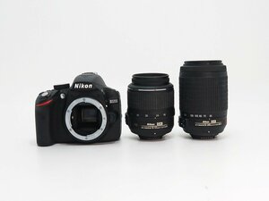 ◇美品【Nikon ニコン】D3200 200mm ダブルズームキット デジタル一眼カメラ ブラック