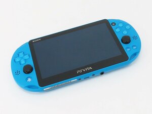 ○【SONY ソニー】PS Vita Wi-Fiモデル PCH-2000 アクア・ブルー