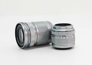 ◇美品【OLYMPUS オリンパス】M.ZUIKO DIGITAL 14-42mm , 40-150mm レンズ2点セット 一眼カメラ用レンズ シルバー