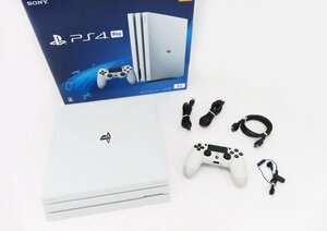 ♪○【SONY ソニー】PS4 Pro 本体 1TB CUH-7200B グレイシャー・ホワイト