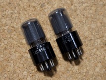 RCA JAN CRC 6SN7GT pair 動作確認済み カーボンスート 2本set SV-300BEなどに_画像1