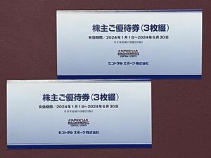 ◆3枚綴を2個出品◆送料無料◆セントラルスポーツ 株主優待券 ３枚 2024年6月30日まで