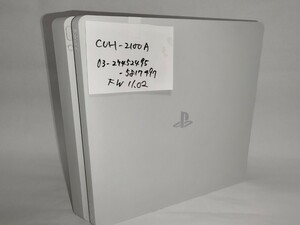 【FW11.02】 SONY PlayStation4 CUH-2100A グレイシャーホワイト 本体のみ ソニー プレイステーション4 封印シール有り PS4
