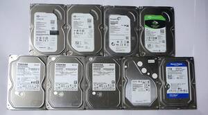 【9個セット】1TB x9 3.5インチ 【青色/正常】