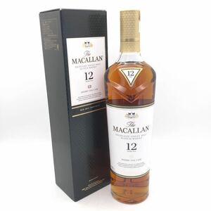 【未開栓】 MACALLAN マッカラン 12年 シングルモルト シェリーオークカスク スコッチ ウイスキー 700ml 40% 箱