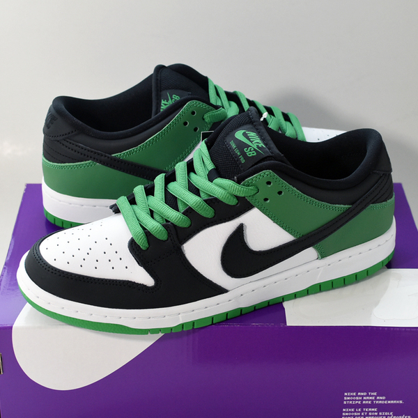 27cm Nike SB Dunk Low Pro &#34;Black and Classic Green&#34; BQ6817-302 US9